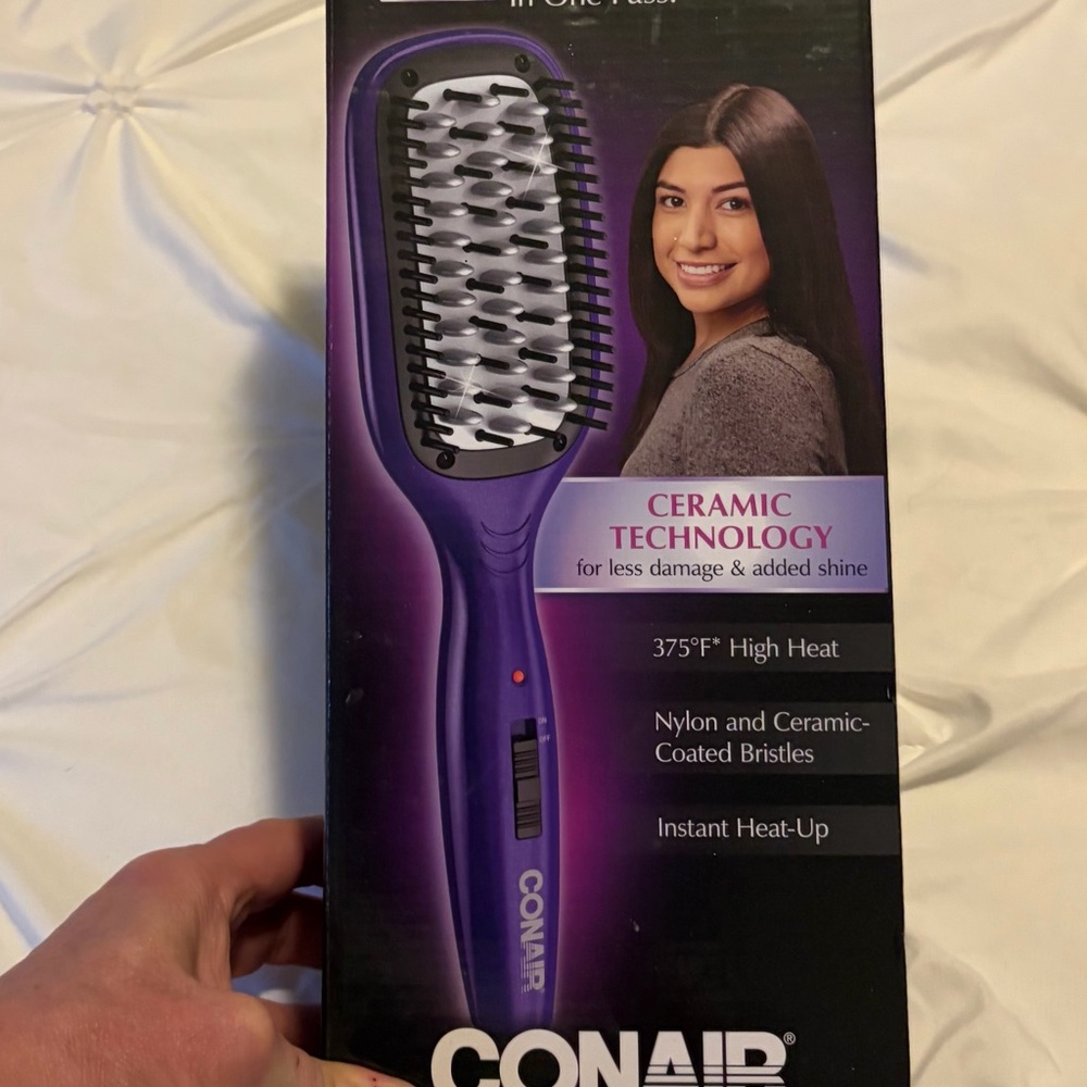 Conair Purple Ceramic Hair Straightening Brush